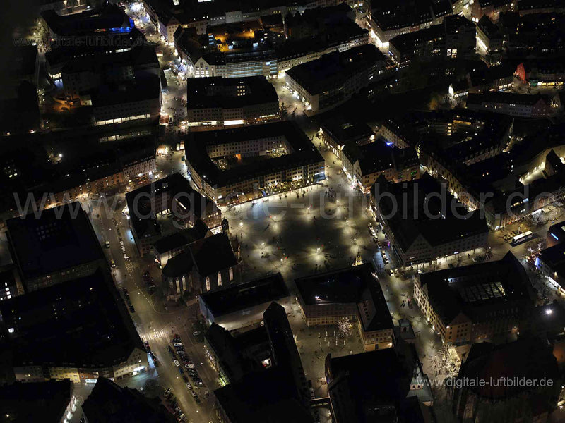 Luftaufnahme Hauptmarkt in Nürnberg | Mittelfranken, Bayern
