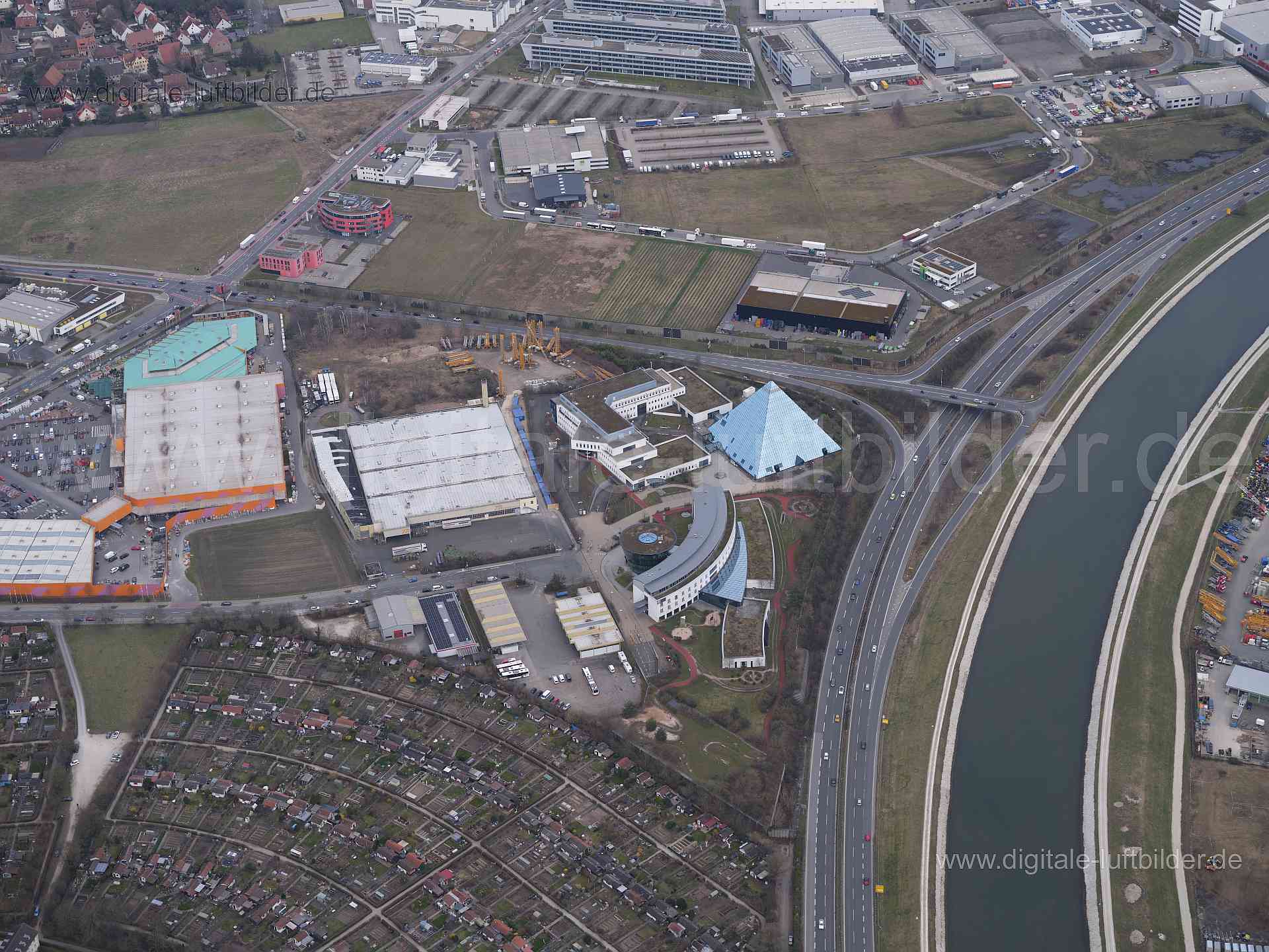 Luftaufnahme Höfener Spange in Nürnberg | Mittelfranken, Bayern