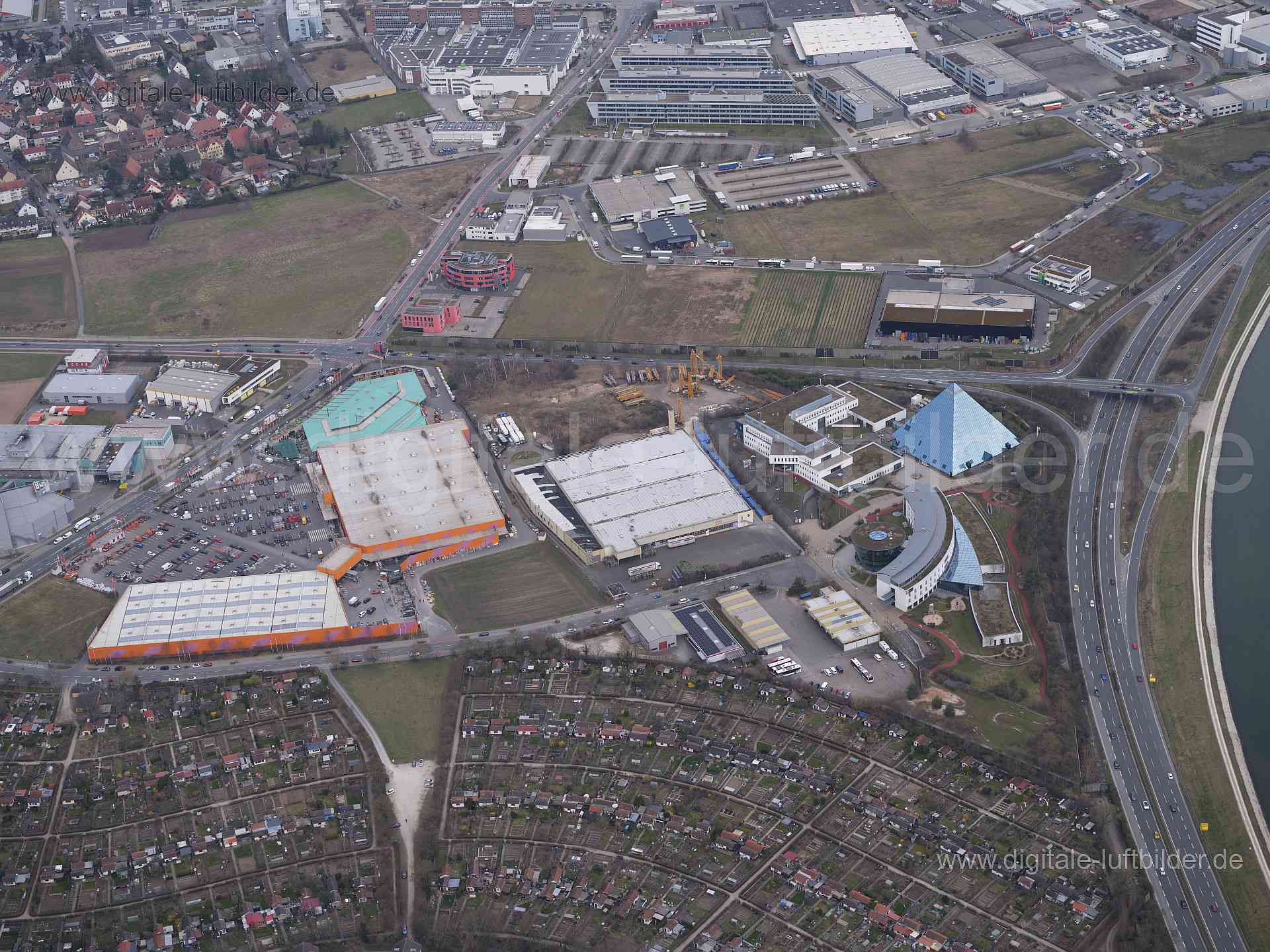 Luftaufnahme Höfener Spange in Nürnberg | Mittelfranken, Bayern