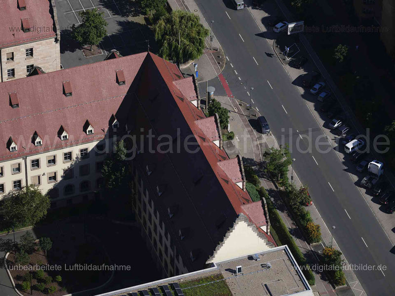 Luftaufnahme Justizpalast in Nürnberg | Mittelfranken, Bayern