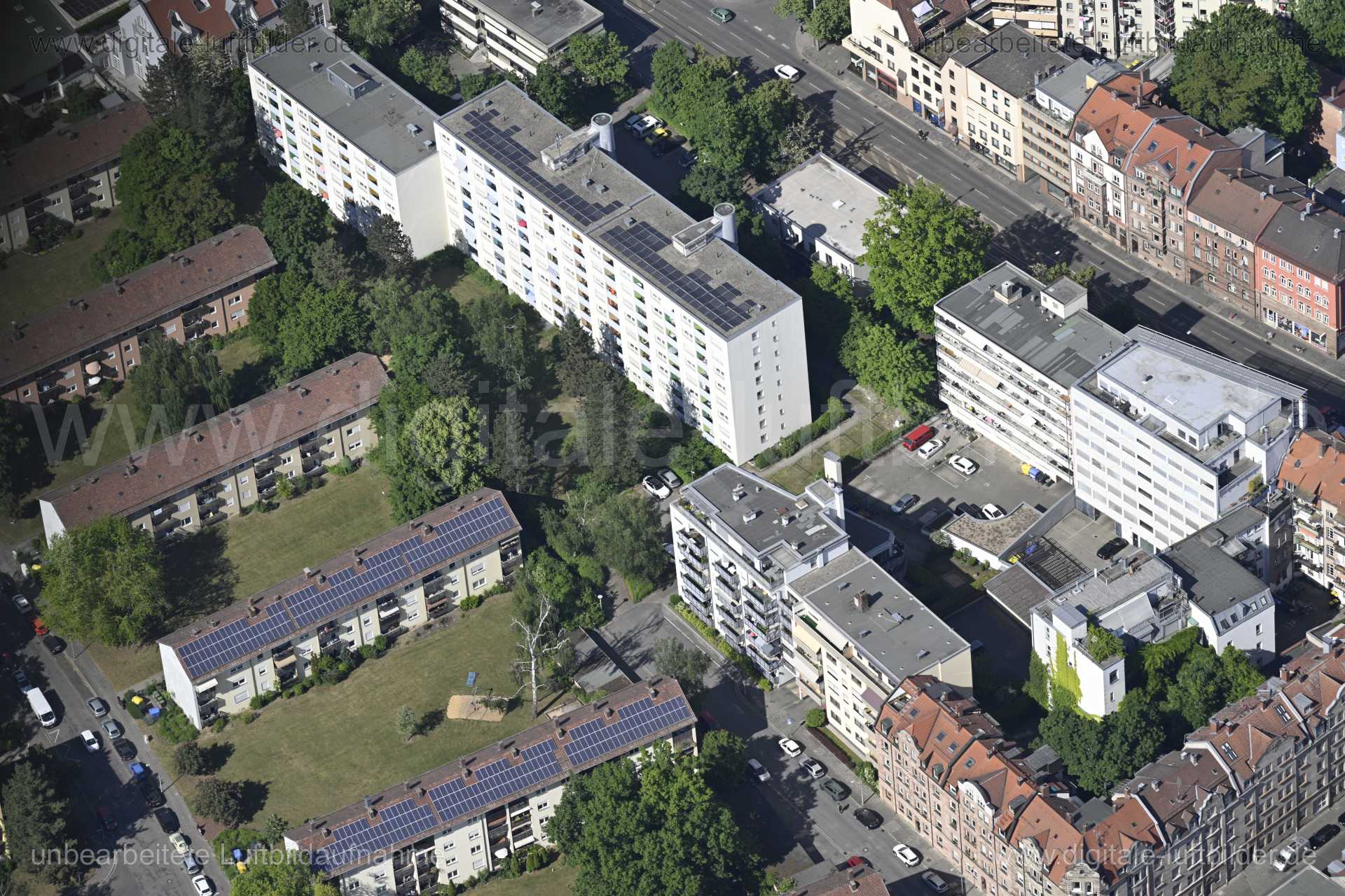 Luftaufnahme Juvenellstraße in Nürnberg | Mittelfranken, Bayern