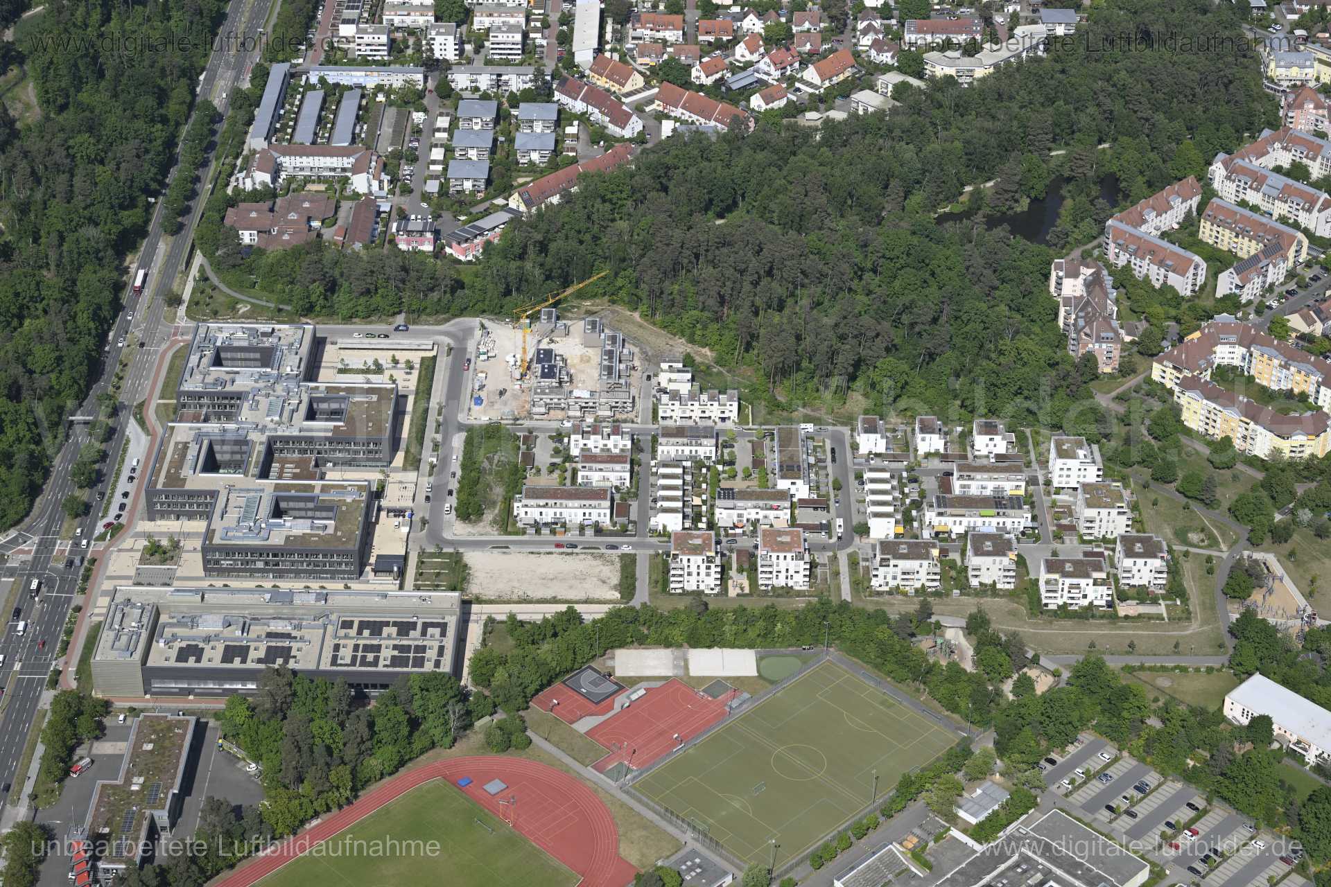 Luftaufnahme Karl-Schönleben-Park in Nürnberg | Mittelfranken, Bayern