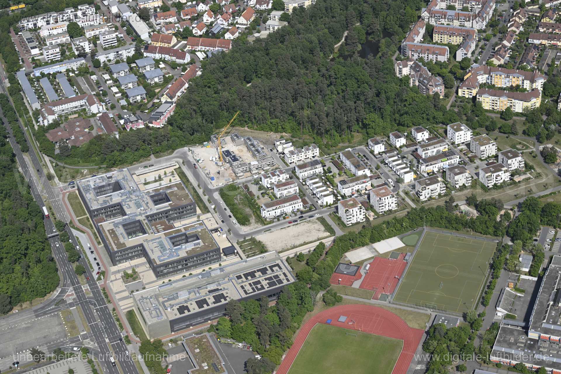 Luftaufnahme Karl-Schönleben-Park in Nürnberg | Mittelfranken, Bayern