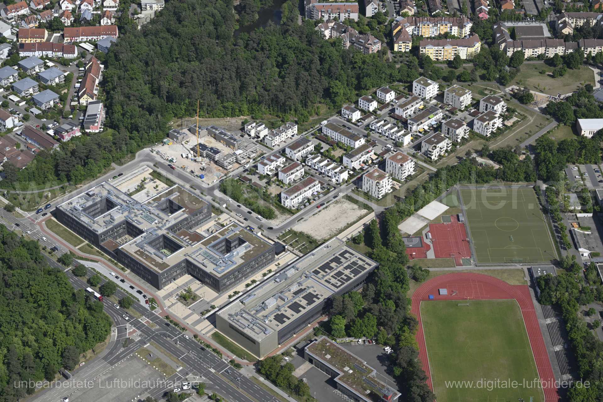 Luftaufnahme Karl-Schönleben-Park in Nürnberg | Mittelfranken, Bayern