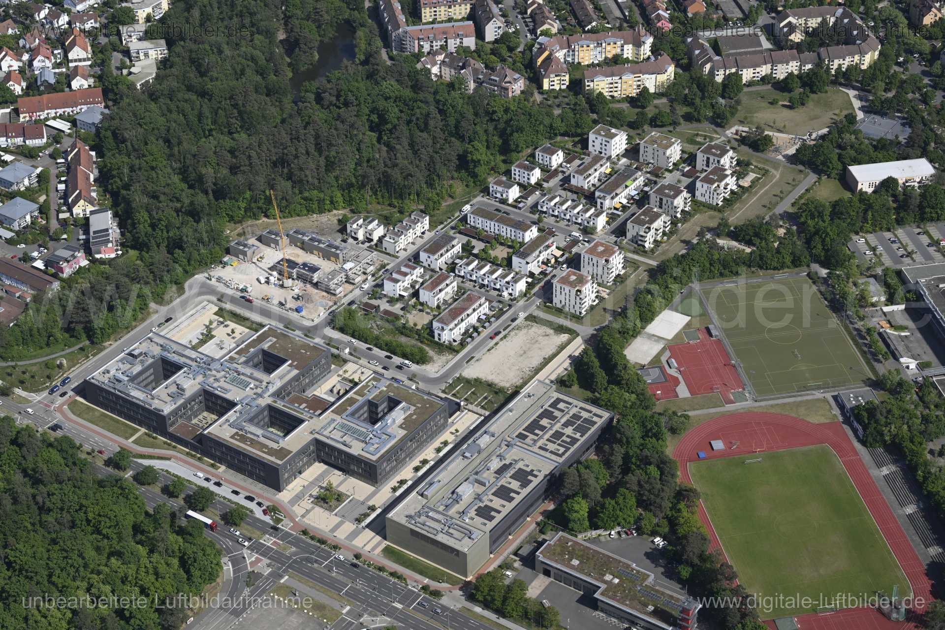 Luftaufnahme Karl-Schönleben-Park in Nürnberg | Mittelfranken, Bayern