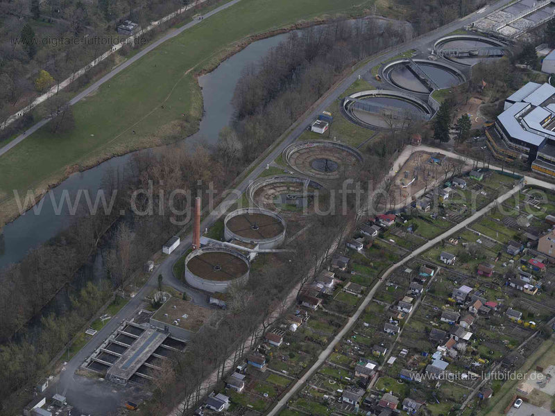 Luftaufnahme Klärwerk in Nürnberg | Mittelfranken, Bayern