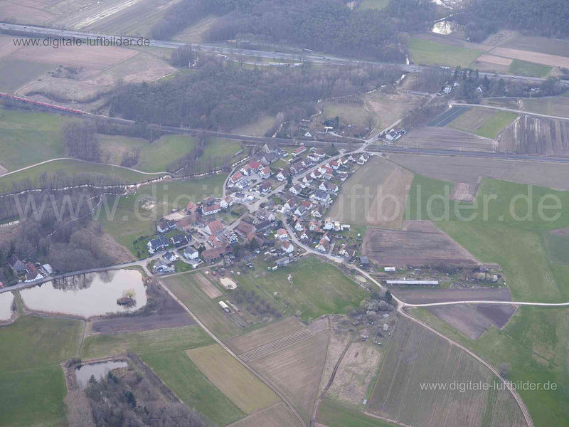 Luftaufnahme Kleingründlach in Nürnberg | Mittelfranken, Bayern