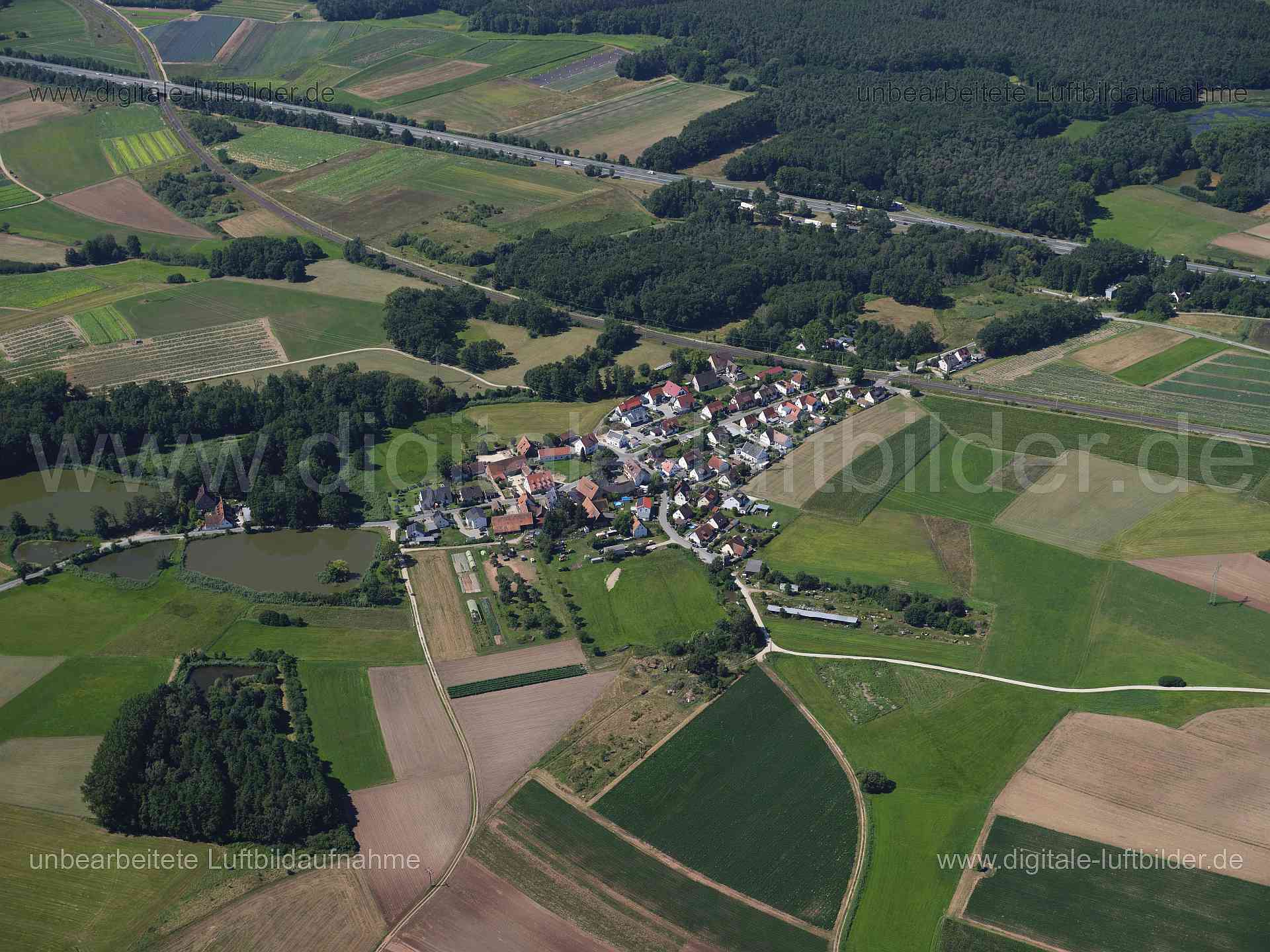 Luftaufnahme Kleingründlach in Nürnberg | Mittelfranken, Bayern