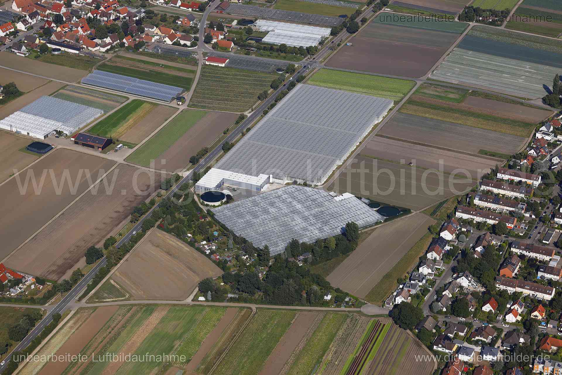 Luftaufnahme Knoblauchsland in Nürnberg | Mittelfranken, Bayern