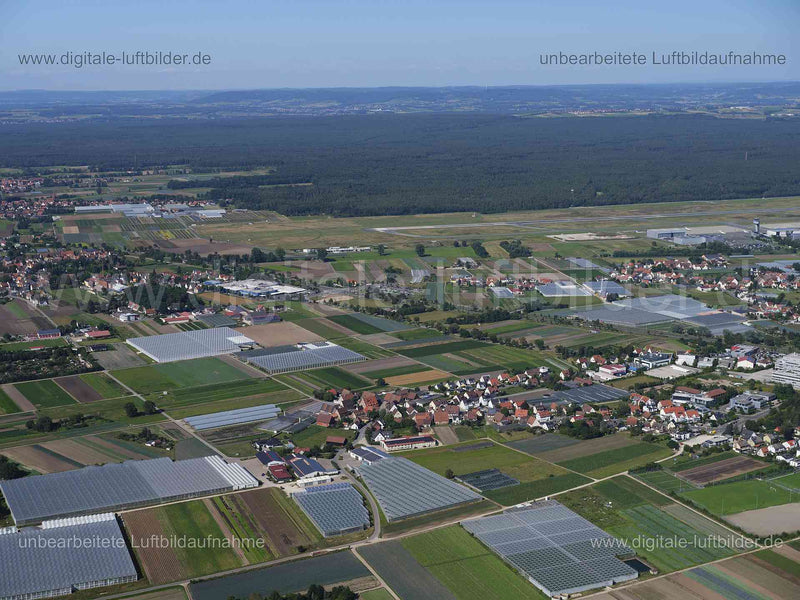 Luftaufnahme Knoblauchsland in Nürnberg | Mittelfranken, Bayern