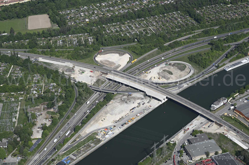 Luftaufnahme Kreuz Nürnberg Hafen in Nürnberg | Mittelfranken, Bayern