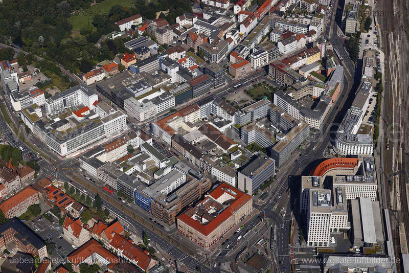 Luftaufnahme Marienstraße in Nürnberg | Mittelfranken, Bayern