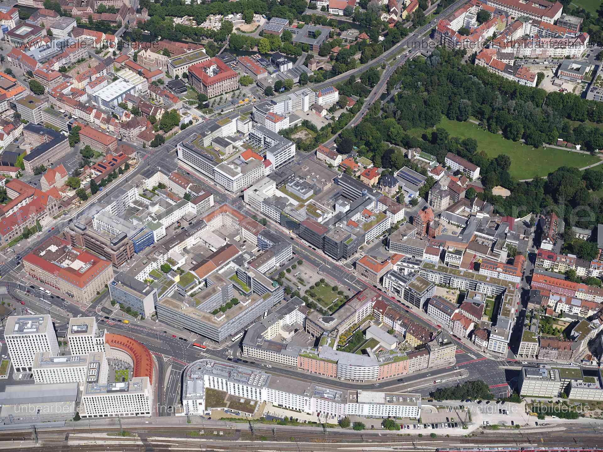 Luftaufnahme Marienstraße in Nürnberg | Mittelfranken, Bayern