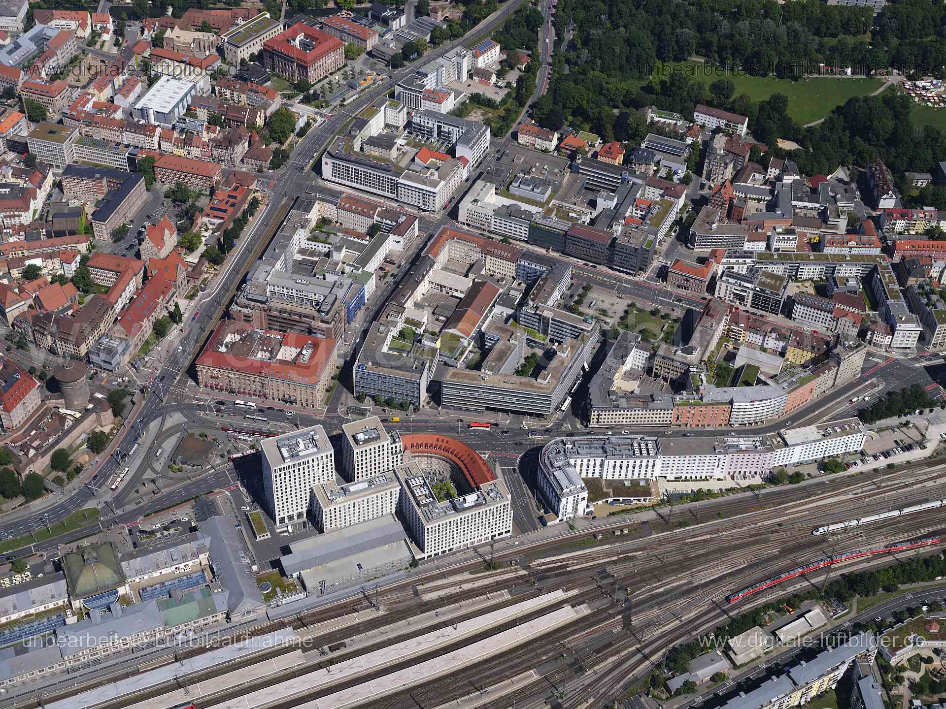 Luftaufnahme Marienstraße in Nürnberg | Mittelfranken, Bayern