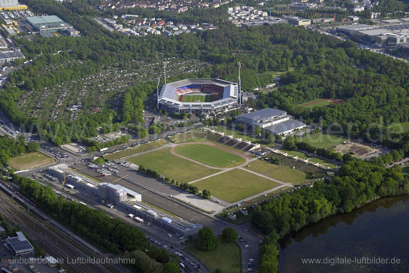Luftaufnahme Max-Morlock-Stadion in Nürnberg | Mittelfranken, Bayern