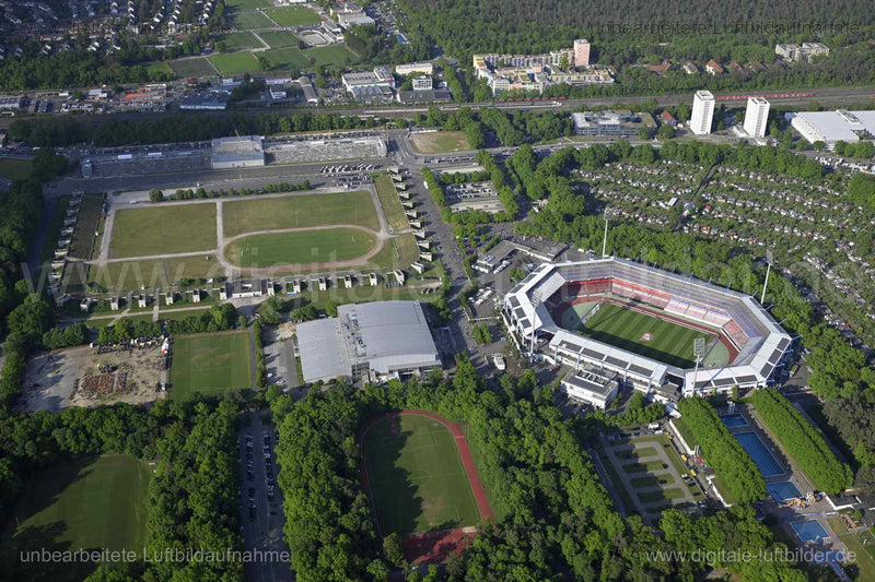 Luftaufnahme Max-Morlock-Stadion in Nürnberg | Mittelfranken, Bayern