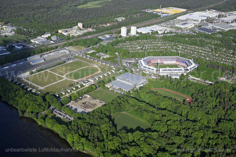 Luftaufnahme Max-Morlock-Stadion in Nürnberg | Mittelfranken, Bayern