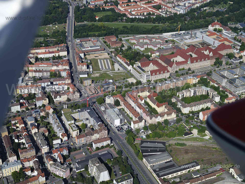 Luftaufnahme Maximilianstraße in Nürnberg | Mittelfranken, Bayern