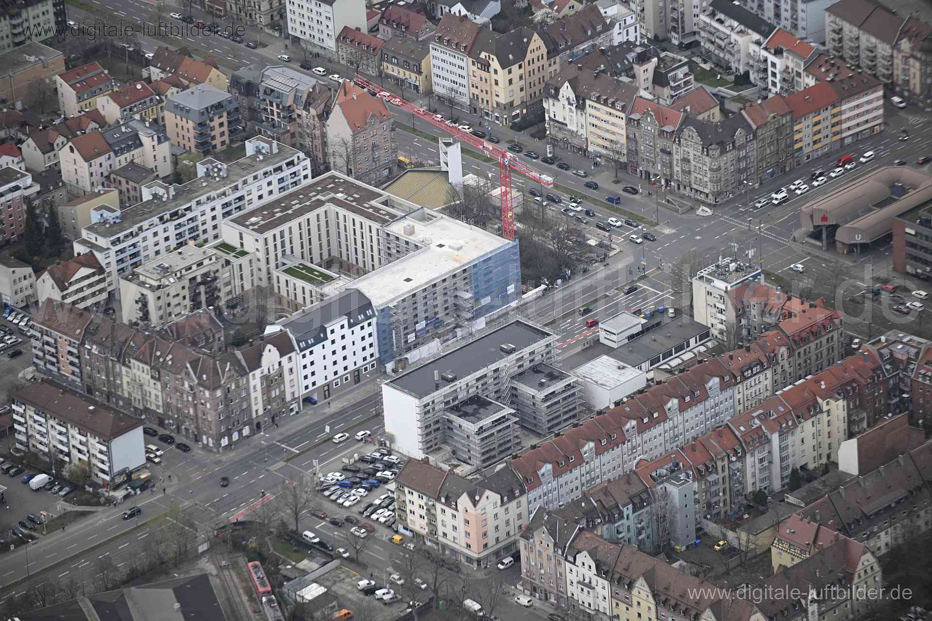 Luftaufnahme Maximilianstraße in Nürnberg | Mittelfranken, Bayern