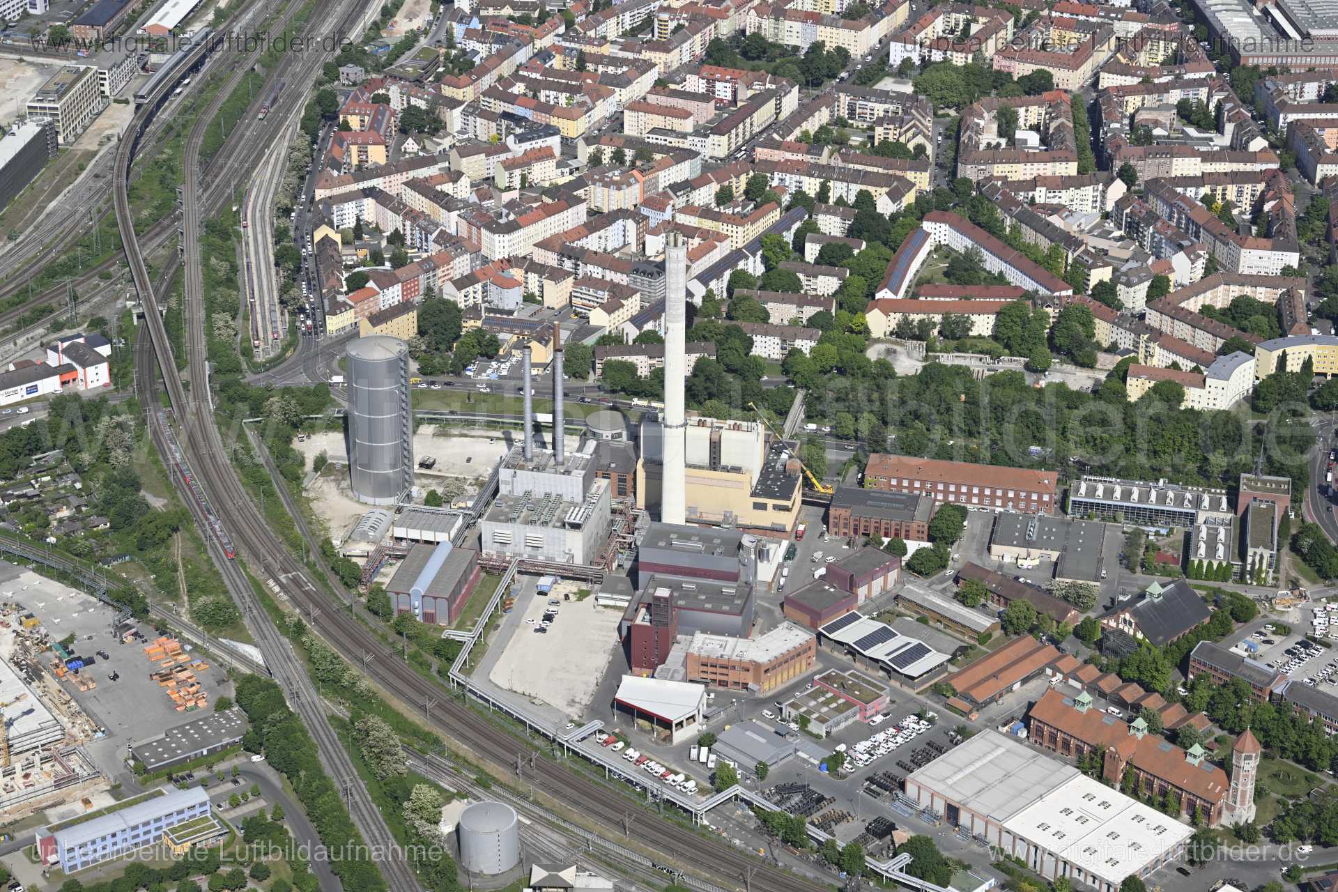 Luftaufnahme N-Ergie in Nürnberg | Mittelfranken, Bayern