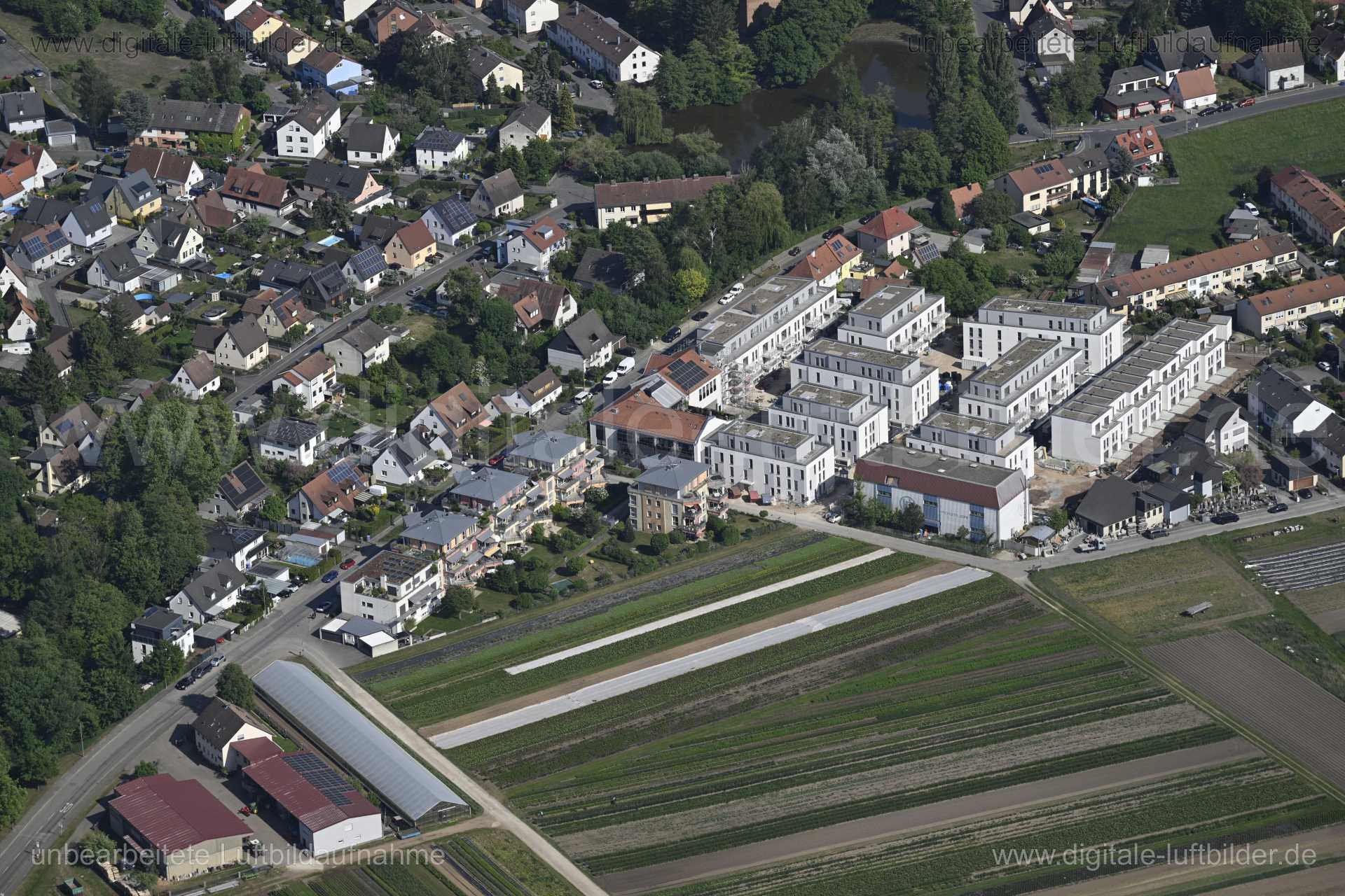 Luftaufnahme Neubau Fuchsgärten in Nürnberg | Mittelfranken, Bayern