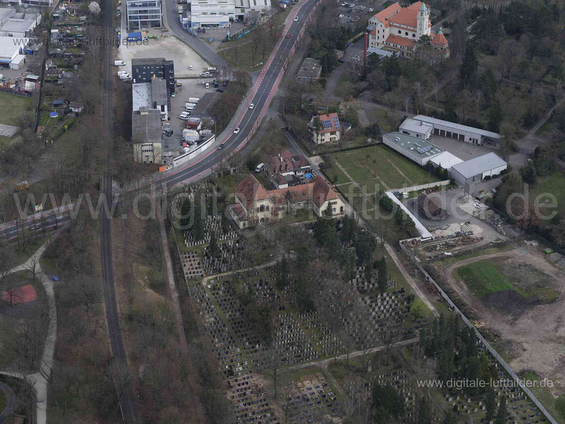 Luftaufnahme Neuer Jüdischer Friedhof in Nürnberg | Mittelfranken, Bayern