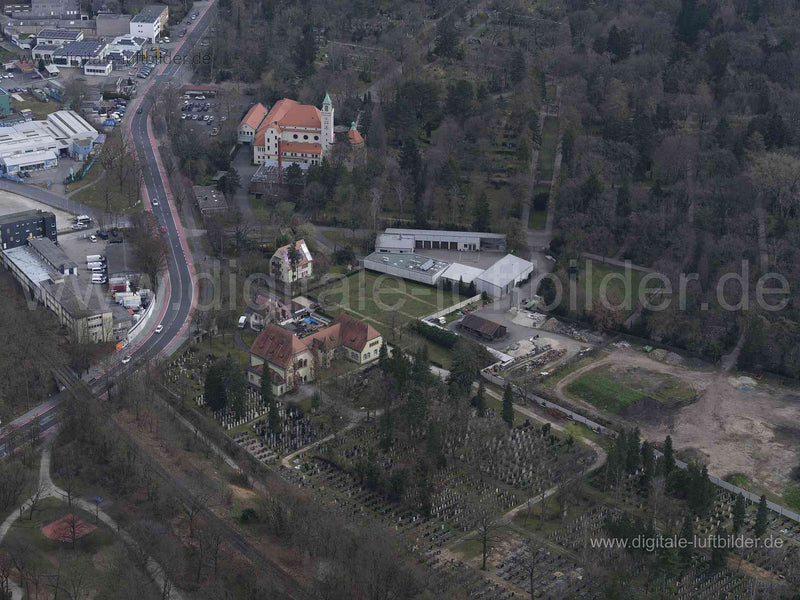 Luftaufnahme Neuer Jüdischer Friedhof in Nürnberg | Mittelfranken, Bayern