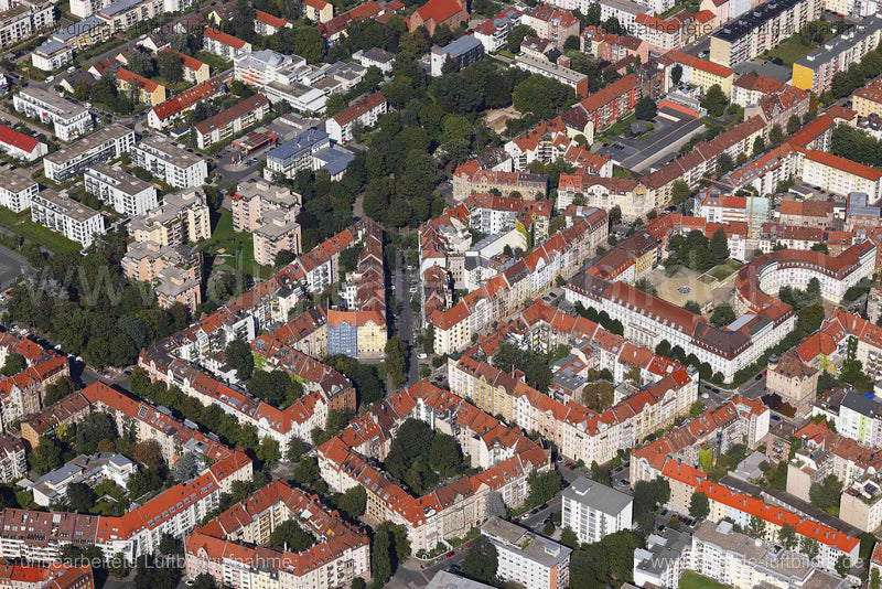 Luftaufnahme Nordstadt in Nürnberg | Mittelfranken, Bayern