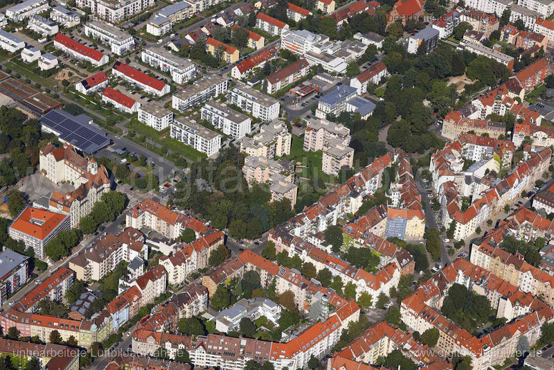 Luftaufnahme Nordstadt in Nürnberg | Mittelfranken, Bayern
