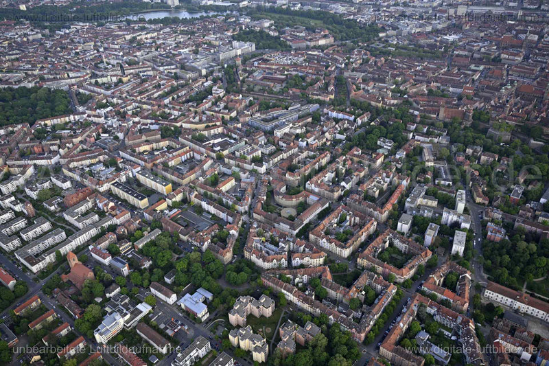 Luftaufnahme Nordstadt in Nürnberg | Mittelfranken, Bayern