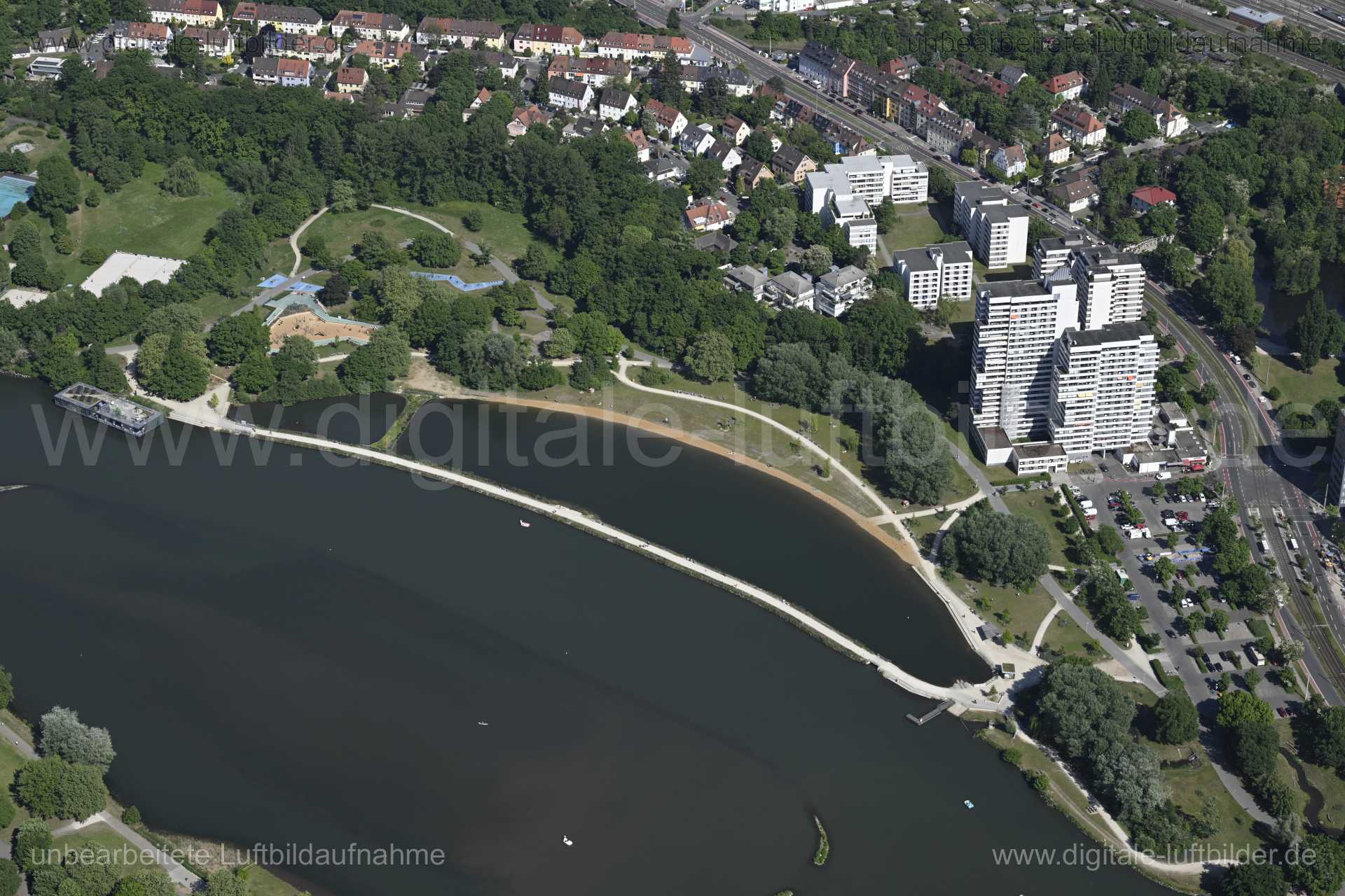 Luftaufnahme Norikusbucht in Nürnberg | Mittelfranken, Bayern