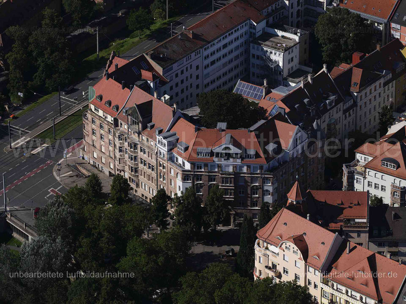 Luftaufnahme Prinzregentenufer in Nürnberg | Mittelfranken, Bayern