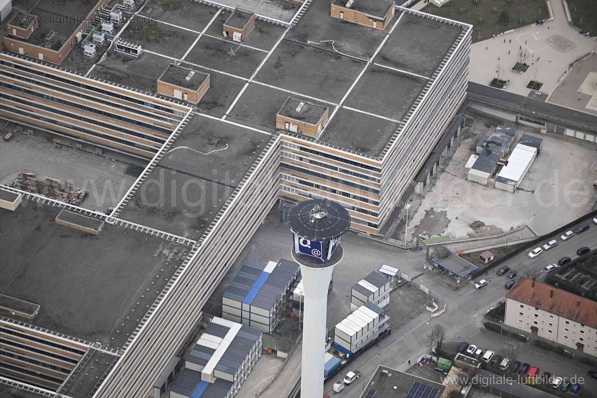 Luftaufnahme Quelleturm in Nürnberg | Mittelfranken, Bayern