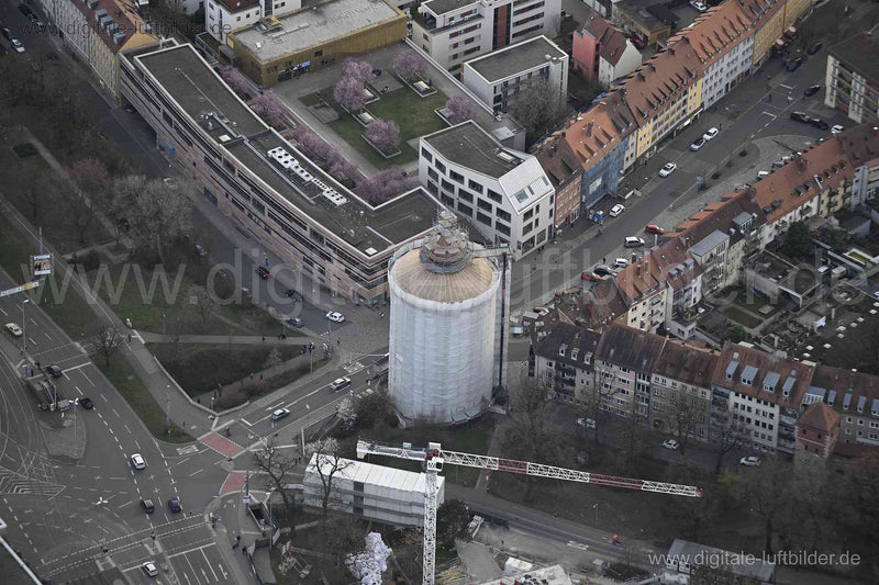 Luftaufnahme Rathenauplatz in Nürnberg | Mittelfranken, Bayern