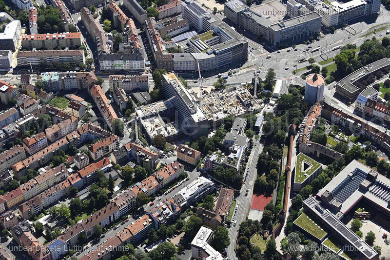 Luftaufnahme Rathenauplatz in Nürnberg | Mittelfranken, Bayern