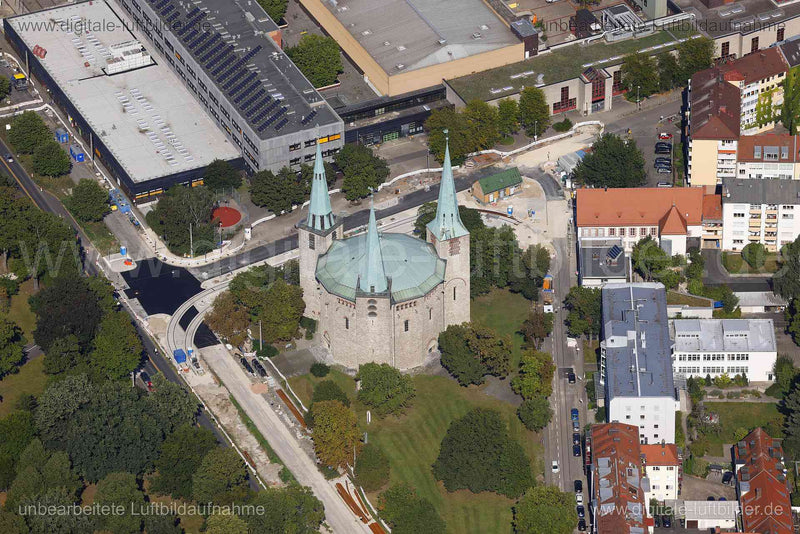 Luftaufnahme Reformations-Gedächtnis-Kirche in Nürnberg | Mittelfranken, Bayern