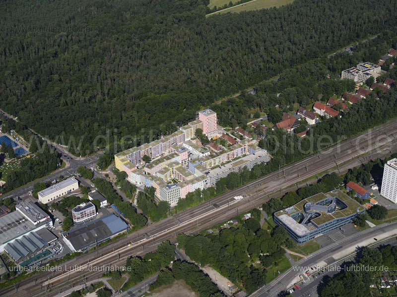 Luftaufnahme Regenburger Viertel in Nürnberg | Mittelfranken, Bayern