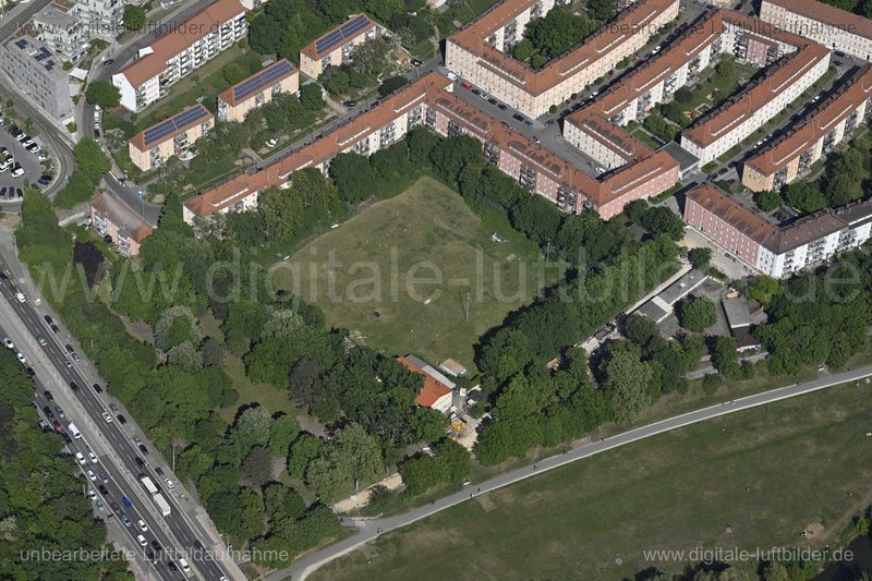 Luftaufnahme St. Johannis in Nürnberg | Mittelfranken, Bayern