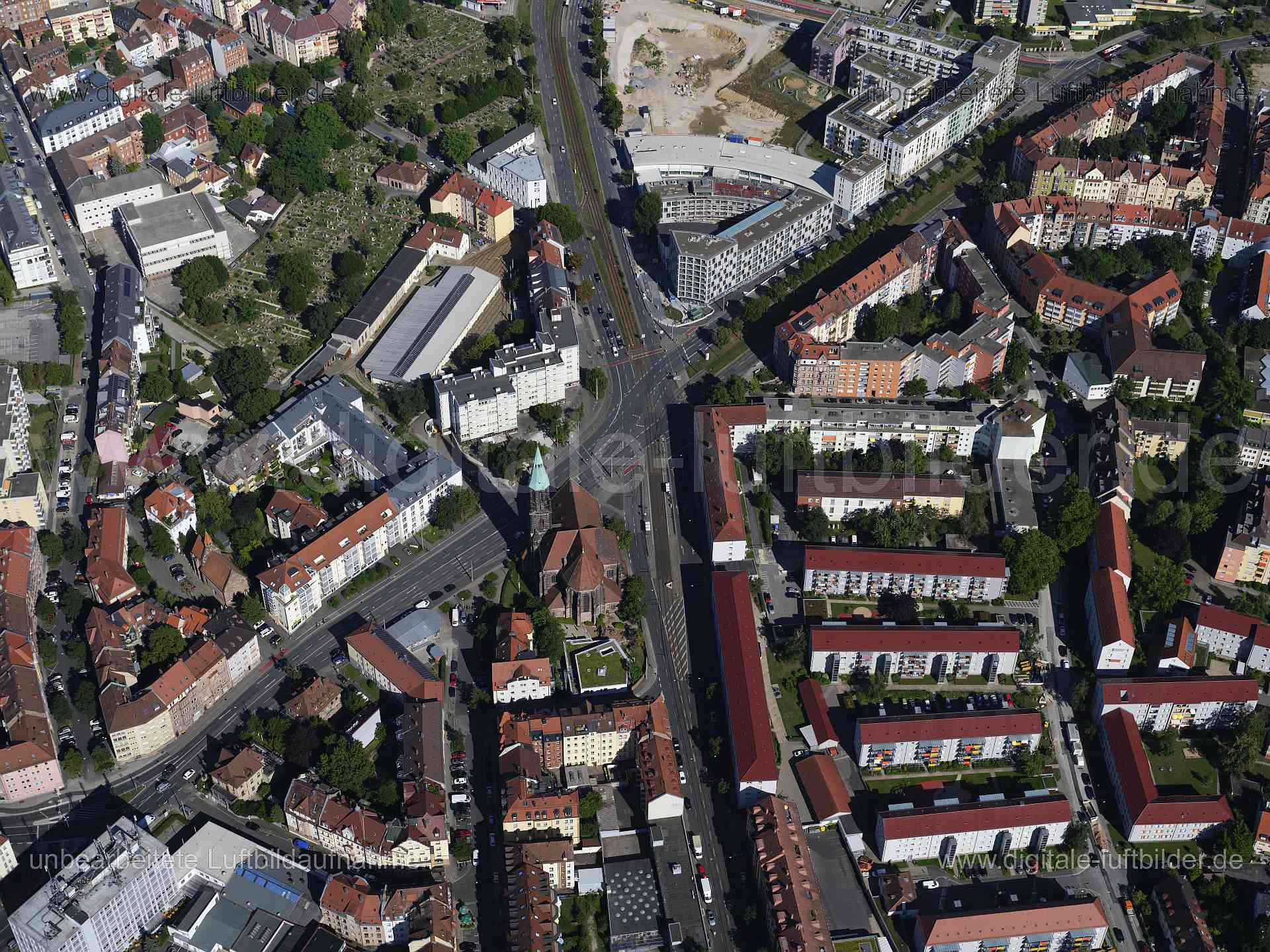 Luftaufnahme St. Peter in Nürnberg | Mittelfranken, Bayern