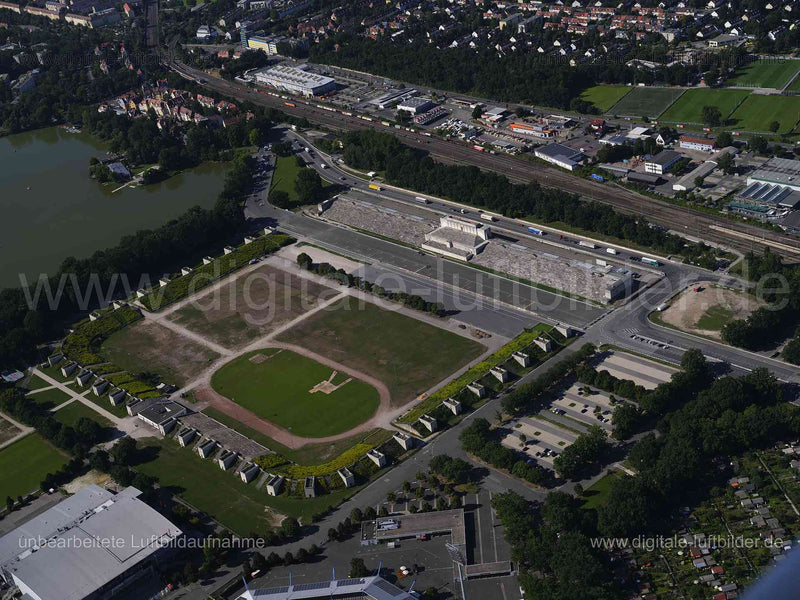 Luftaufnahme Steintribüne in Nürnberg | Mittelfranken, Bayern