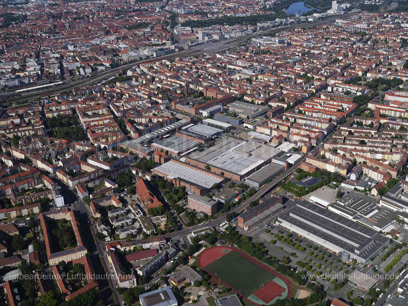 Luftaufnahme Südstadt in Nürnberg | Mittelfranken, Bayern