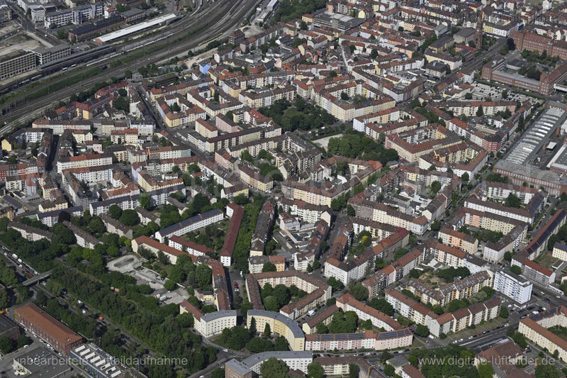 Luftaufnahme Südstadt in Nürnberg | Mittelfranken, Bayern