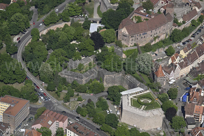 Luftaufnahme Tiergärtnertor in Nürnberg | Mittelfranken, Bayern