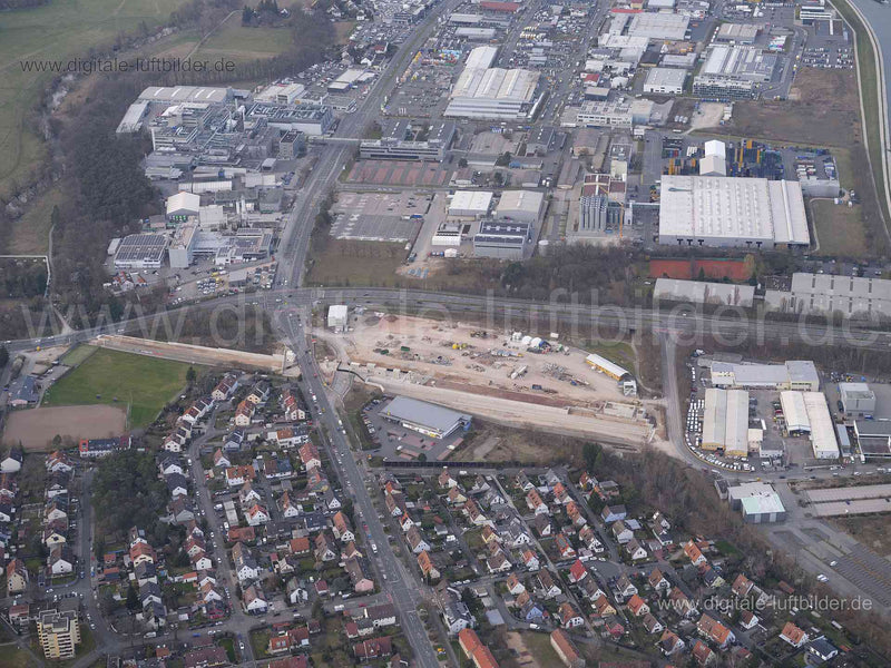 Luftaufnahme U-Bahn Gebersdorf in Nürnberg | Mittelfranken, Bayern