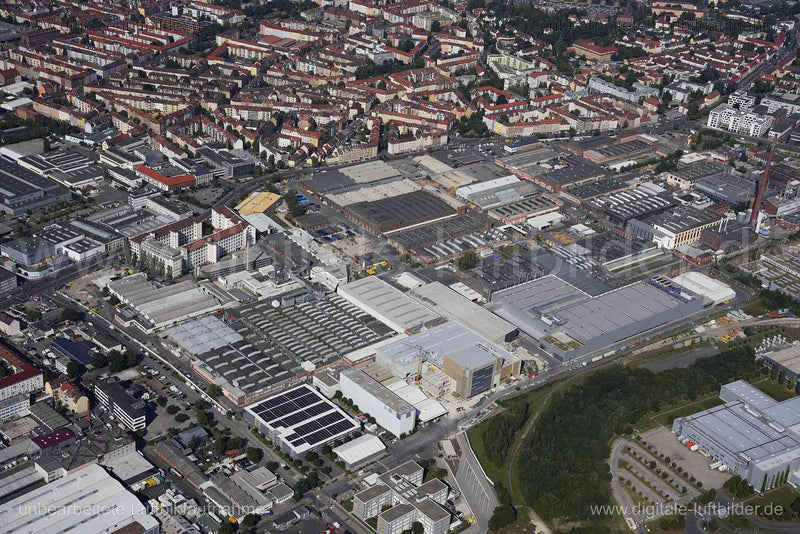 Luftaufnahme Vogelweiherstraße in Nürnberg | Mittelfranken, Bayern