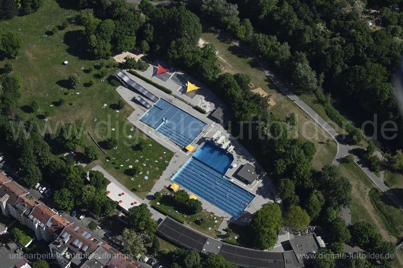 Luftaufnahme Westbad in Nürnberg | Mittelfranken, Bayern