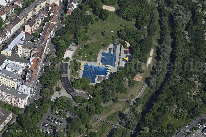 Luftaufnahme Westbad in Nürnberg | Mittelfranken, Bayern