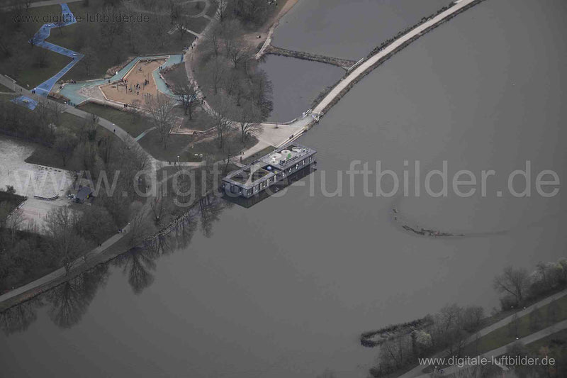 Luftaufnahme Wöhrder See in Nürnberg | Mittelfranken, Bayern