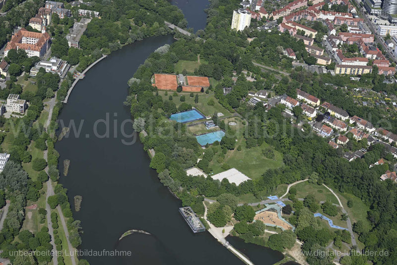 Luftaufnahme Wöhrder See in Nürnberg | Mittelfranken, Bayern