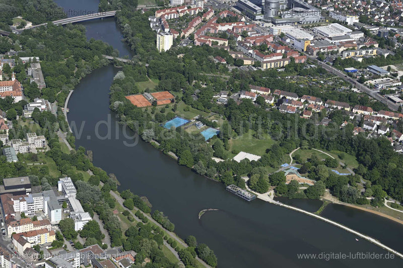 Luftaufnahme Wöhrder See in Nürnberg | Mittelfranken, Bayern